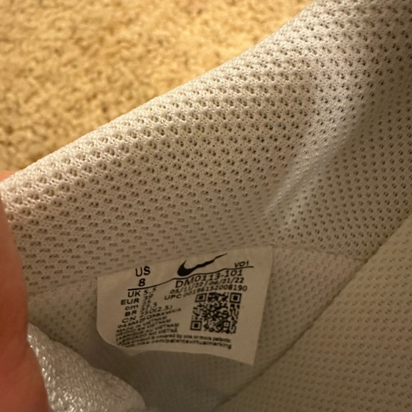 Women’s Nike Court Vision Alta 'White Metallic Platinum Size 8 - Picture 6 of 6